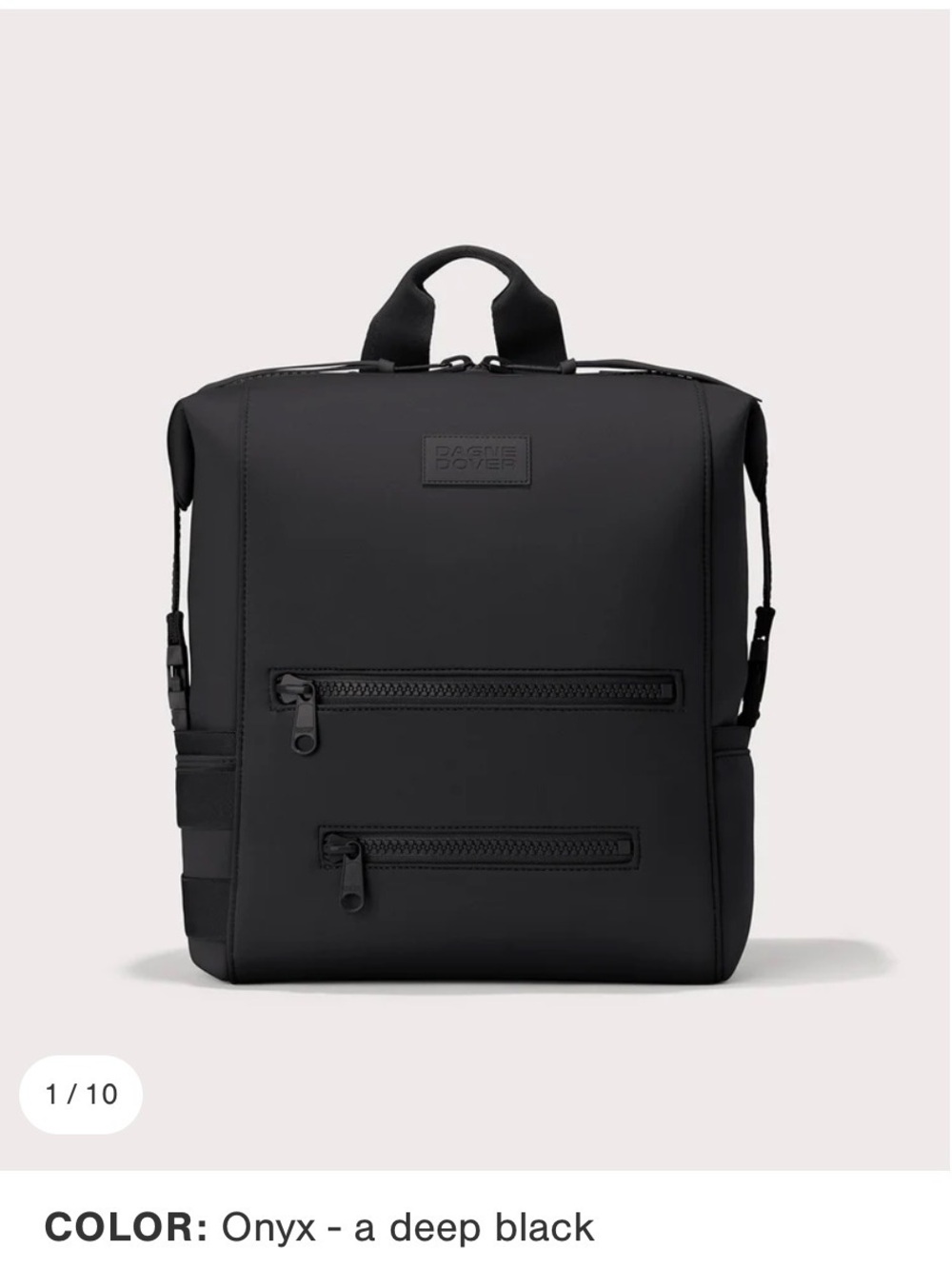 Dagne Dover large black diaper bag